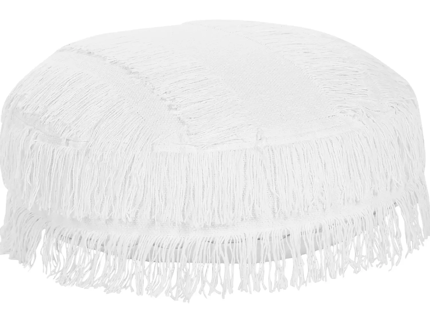 Sale Beliani Pouf OULAD Cotone Bianco