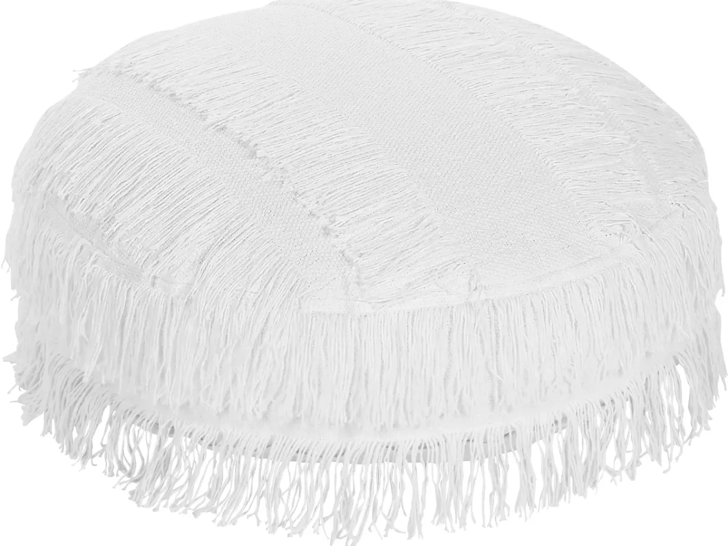 Sale Beliani Pouf OULAD Cotone Bianco