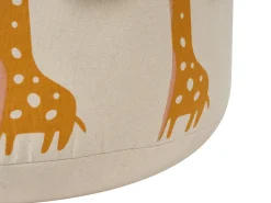 Clearance Beliani Pouf per bambini KARTEE Cotone Beige Beige Giallo