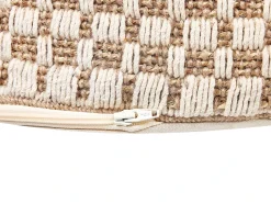 New Beliani Pouf PIRAK Cotone chiaro Beige