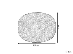Best Beliani Pouf PRIENE Cotone Beige