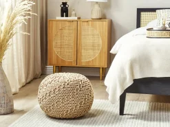 Best Beliani Pouf PRIENE Cotone Beige