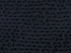 Outlet Beliani Pouf PRIENE Cotone Nero