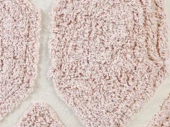 Discount Beliani Pouf ROJHAN Cotone Rosa pastello Beige Rosa