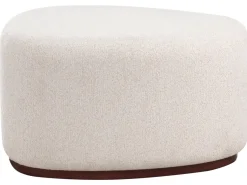 Beliani Pouf SACO Tessuto chiaro Beige