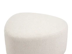 Beliani Pouf SACO Tessuto chiaro Beige