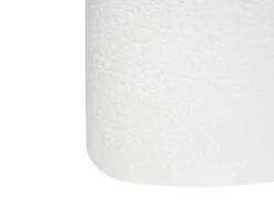 Clearance Beliani Pouf SCOTIA Ciniglia sporco Bianco