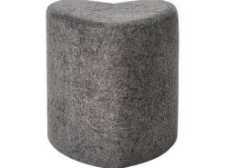 Hot Beliani Pouf SCOTIA Ciniglia scuro Grigio