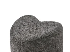 Hot Beliani Pouf SCOTIA Ciniglia scuro Grigio