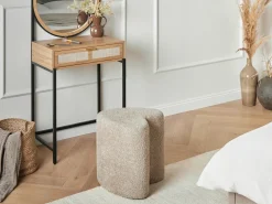 Online Beliani Pouf SCOTIA Ciniglia chiaro Marrone