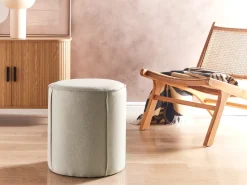 Outlet Beliani Pouf SEDONA Lino sintetico Beige