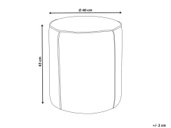 Outlet Beliani Pouf SEDONA Lino sintetico Beige