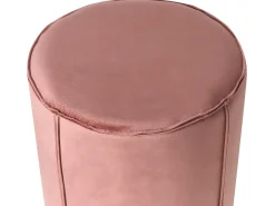 Outlet Beliani Pouf SEDONA Velluto Rosa