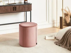 Outlet Beliani Pouf SEDONA Velluto Rosa