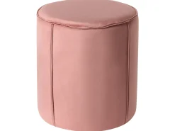 Outlet Beliani Pouf SEDONA Velluto Rosa