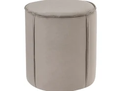 Online Beliani Pouf SEDONA Velluto Tortora Beige