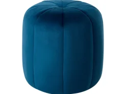 Online Beliani Pouf SELBY Velluto Blu
