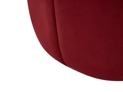 Beliani Pouf SELBY Velluto scuro Rosso