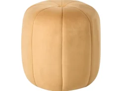 Outlet Beliani Pouf SELBY Velluto Senape Giallo