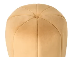 Outlet Beliani Pouf SELBY Velluto Senape Giallo