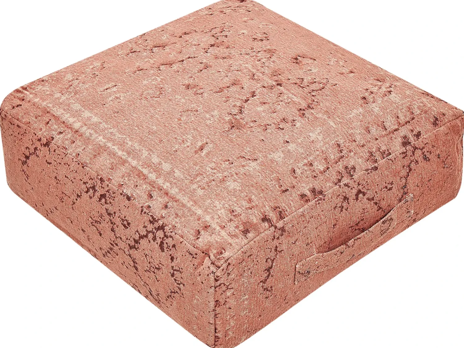 Best Beliani Pouf SHASA Cotone chiaro Rosso