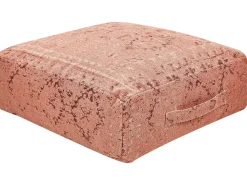 Best Beliani Pouf SHASA Cotone chiaro Rosso