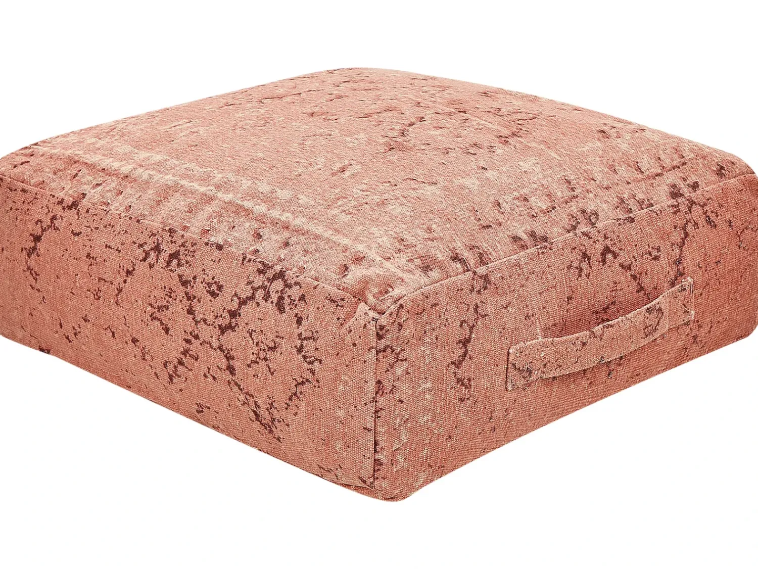 Best Beliani Pouf SHASA Cotone chiaro Rosso