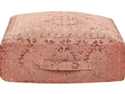 Best Beliani Pouf SHASA Cotone chiaro Rosso