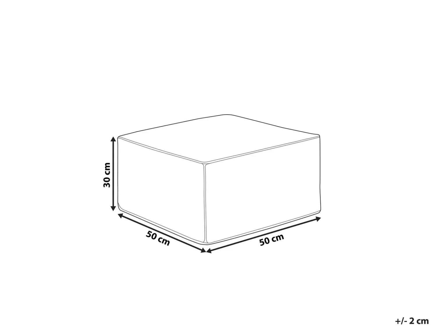 Beliani Pouf SHERALI Cotone Arancione