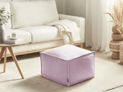 Outlet Beliani Pouf SHERALI Cotone Rosa