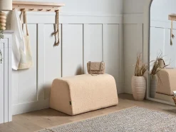 Best Beliani Pouf SINCLAIR Bouclé Beige