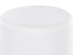 Discount Beliani Pouf SOPHIA Velluto Bianco Bianco Oro