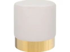 Best Beliani Pouf SOPHIA Velluto Rosa Rosa Oro