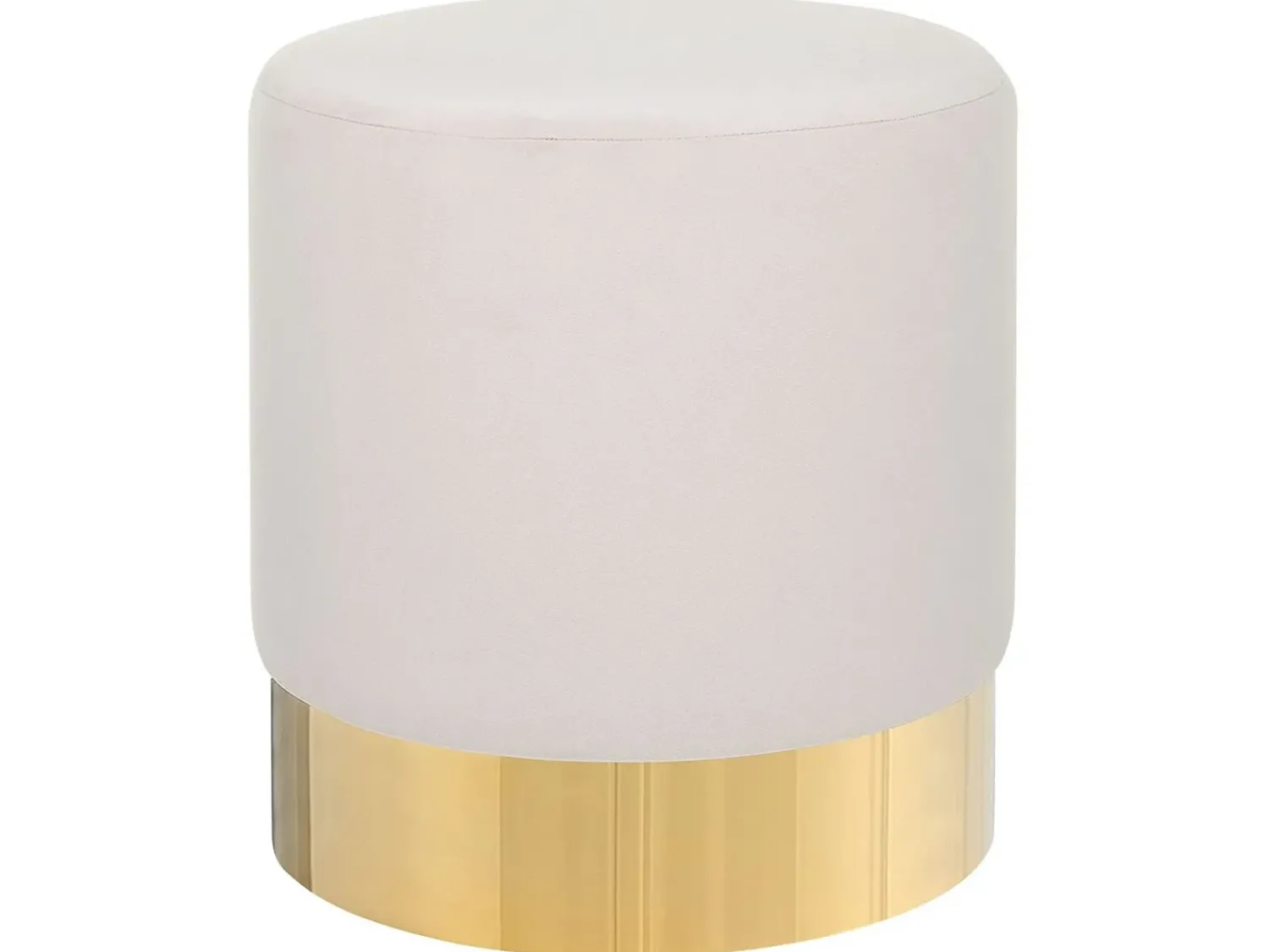 Best Beliani Pouf SOPHIA Velluto Rosa Rosa Oro