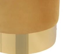Outlet Beliani Pouf SOPHIA Velluto Senape Giallo Oro