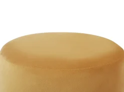 Outlet Beliani Pouf SOPHIA Velluto Senape Giallo Oro