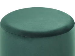 Online Beliani Pouf SOPHIA Velluto Verde scuro Oro Verde