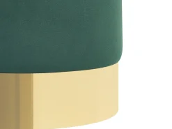 Online Beliani Pouf SOPHIA Velluto Verde scuro Oro Verde