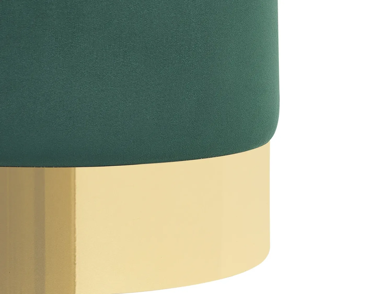 Online Beliani Pouf SOPHIA Velluto Verde scuro Oro Verde
