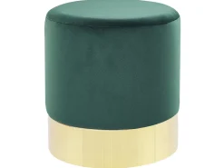 Online Beliani Pouf SOPHIA Velluto Verde scuro Oro Verde
