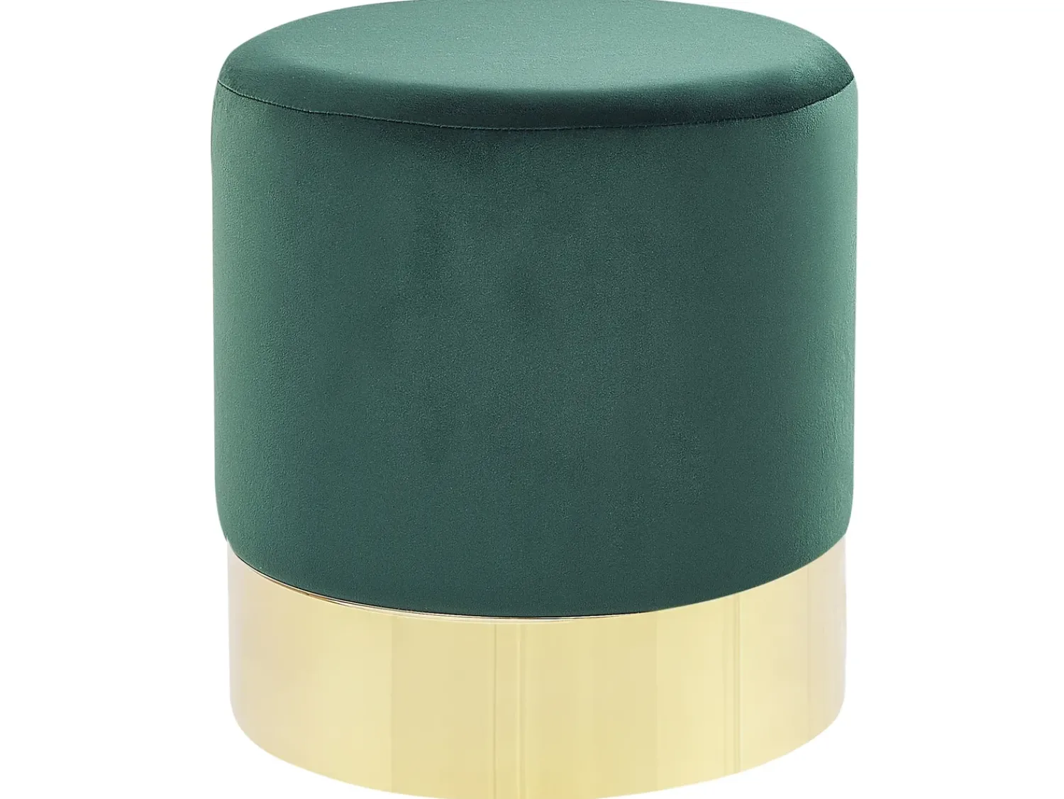 Online Beliani Pouf SOPHIA Velluto Verde scuro Oro Verde
