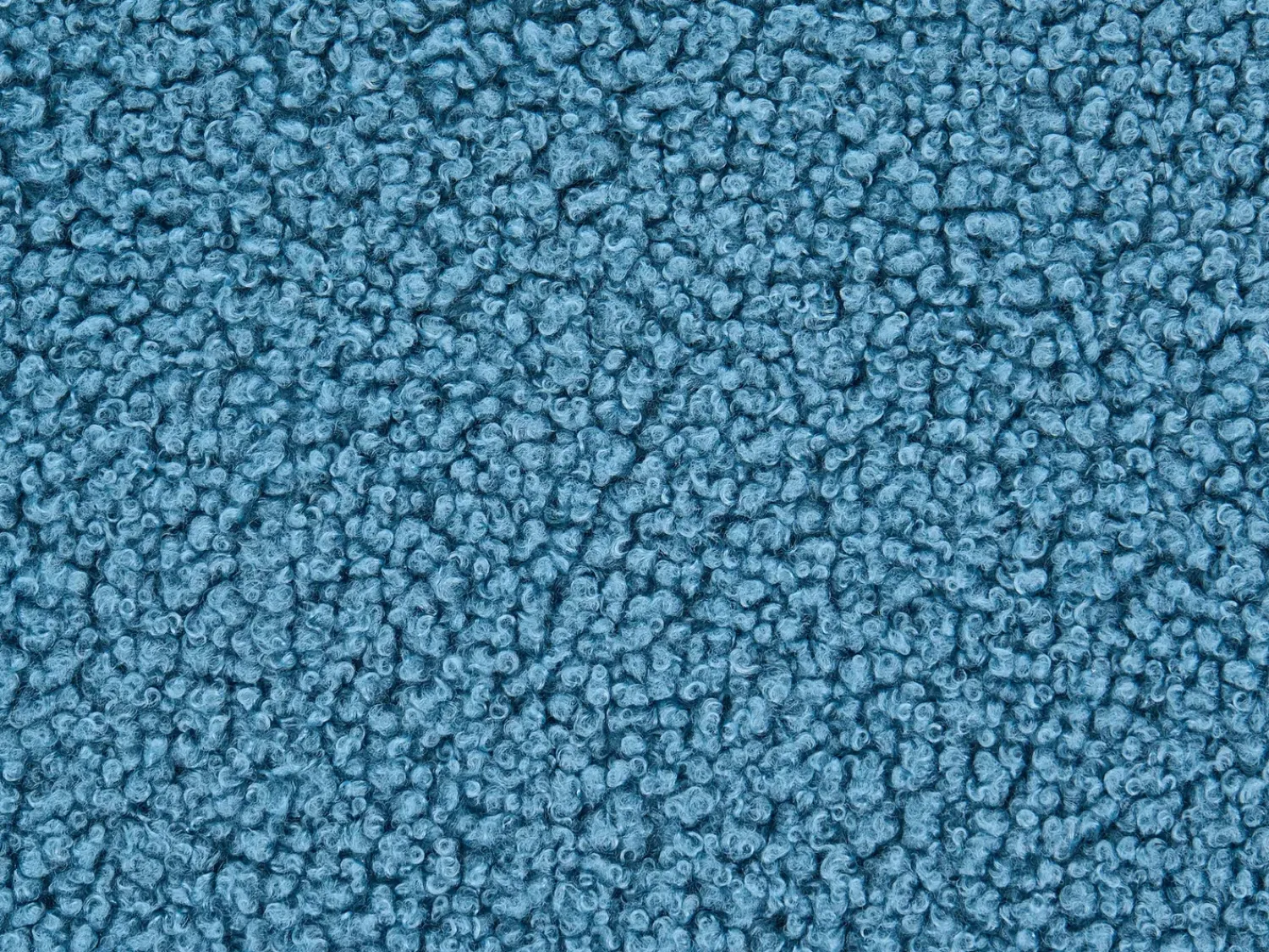 Clearance Beliani Pouf SUMPTER Bouclé Blu