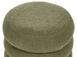 Discount Beliani Pouf SUMPTER Bouclé Verde