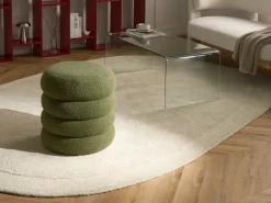 Discount Beliani Pouf SUMPTER Bouclé Verde