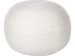 Discount Beliani Pouf TAKHABI Lana Bianco