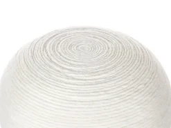 Discount Beliani Pouf TAKHABI Lana Bianco