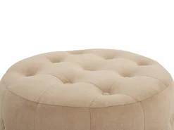 Hot Beliani Pouf TAMPA Velluto sabbia Beige