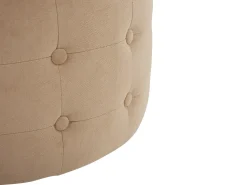 Hot Beliani Pouf TAMPA Velluto sabbia Beige