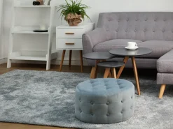 Sale Beliani Pouf TAMPA Velluto chiaro Grigio