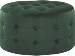 Best Beliani Pouf TAMPA Velluto scuro Verde
